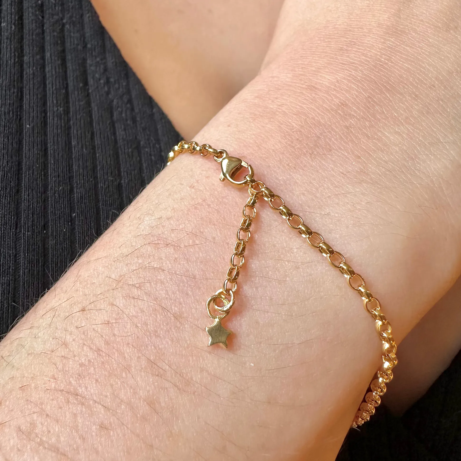 Gold Plated Fine Oval Belcher Bracelet