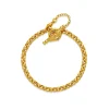Gold Plated Heavy Round Belcher Bracelet