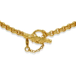 Gold Plated Heavy Round Belcher Necklace
