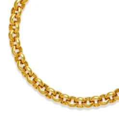 Gold Plated Heavy Round Belcher Bracelet