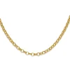 Gold Plated Medium Oval Belcher Chain Necklace