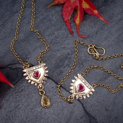 Gold, Ruby & Diamond Totem Bracelet