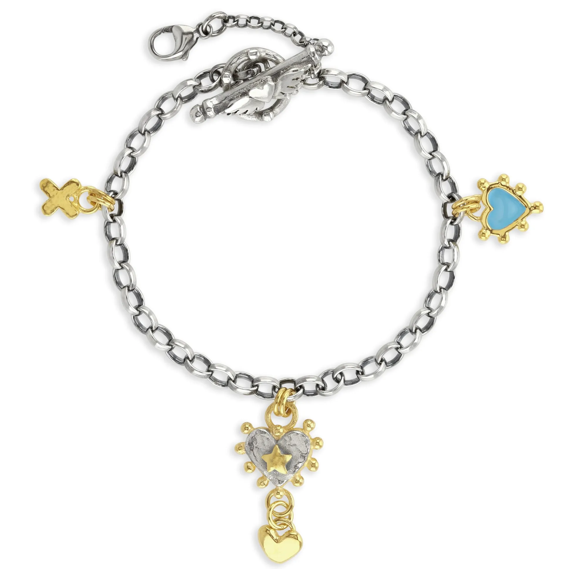 Halo & Boho Heart Bracelet | Cult Classics | Sophie Harley London