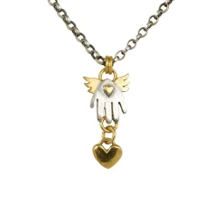 Hand Heart Drop Necklace | Cult Classics | Sophie Harley London