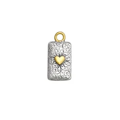Heart Card Charm