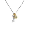 Heart Key & Birthstone Necklace