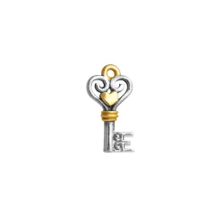 Heart Key Charm