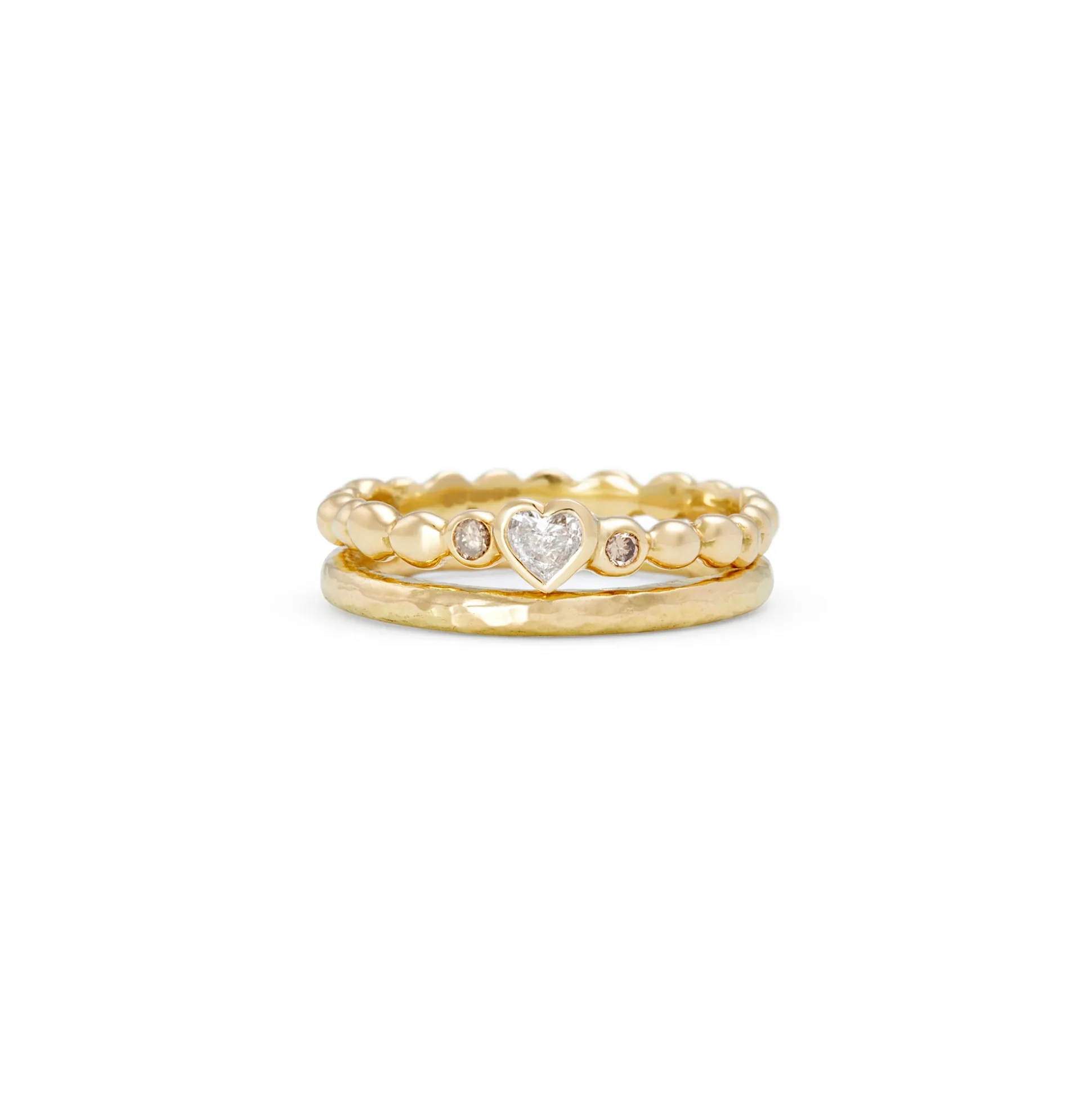 Heart Shaped Diamond Tutti Frutti Ring