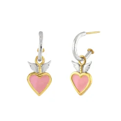 Highbury Heart Mini Hoop Earrings