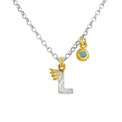 L With Diamond Charm