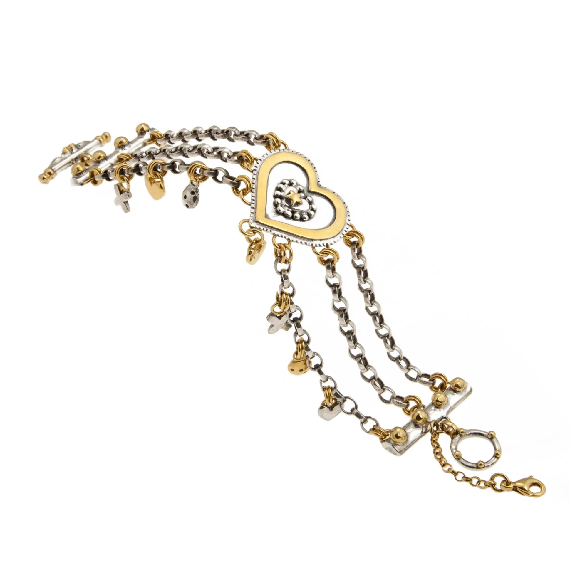Large Layered Heart Bracelet | Cult Classics | Sophie Harley London