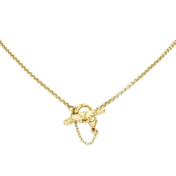 Large Luna Gold & Diamond Necklace