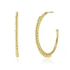 Large Skinny Bobble Hoops