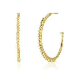 Large Skinny Bobble Hoops