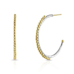 Large Skinny Bobble Hoops
