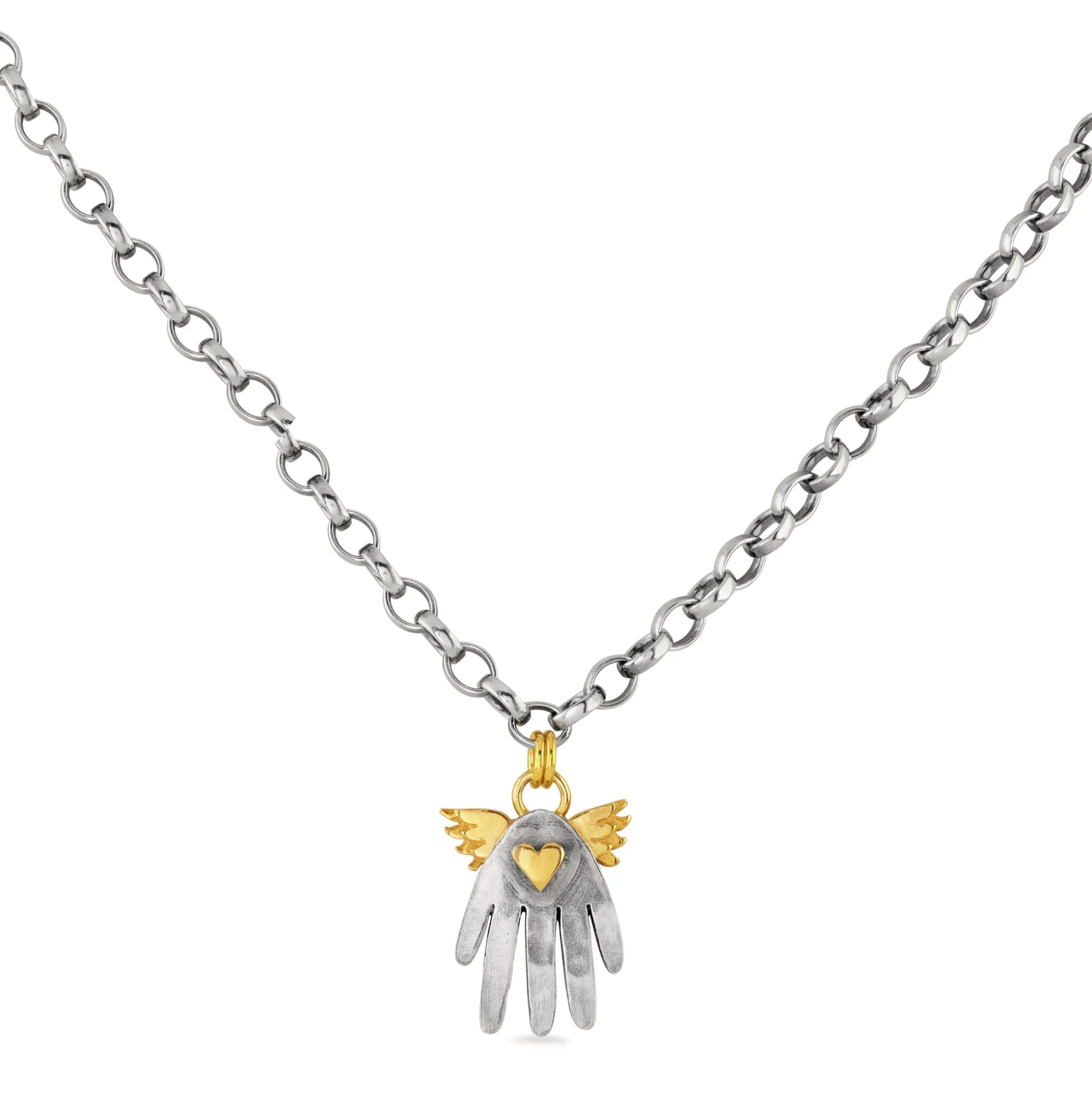 Large Winged Hand Necklace | Cult Classics | Sophie Harley London