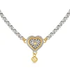 Layered Halo Heart Necklace