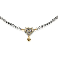 Layered Halo Heart Necklace