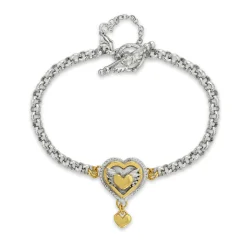 Layered Winged Heart Bracelet | Cult Classics | Sophie Harley London