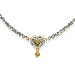 Layered Winged Heart Necklace