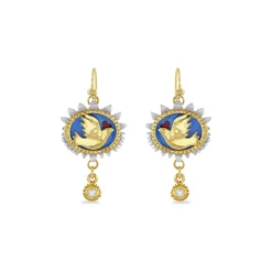 Limited Edition Diamond Mythic Bird Earrings