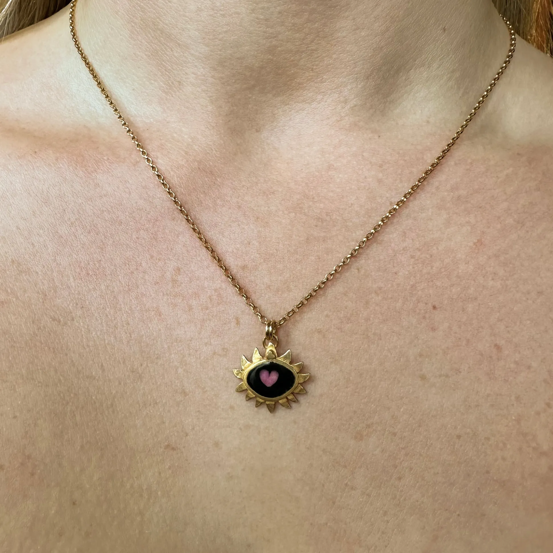 Limited Edition Enamel Flame Necklace