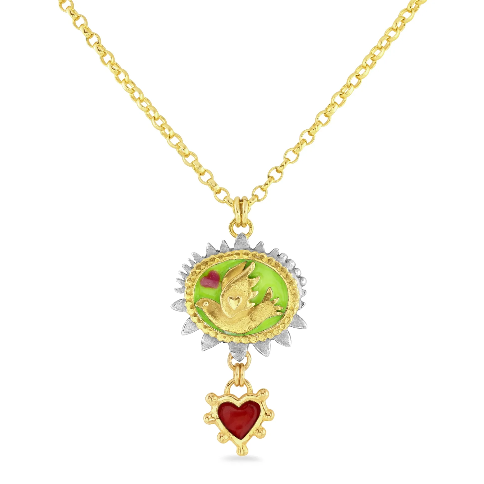 Limited Edition Green Mythic Bird Necklace