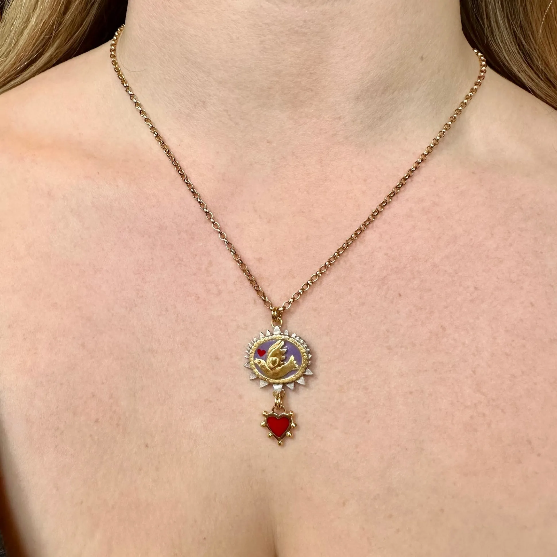 Limited Edition Lilac Mythic Bird Necklace