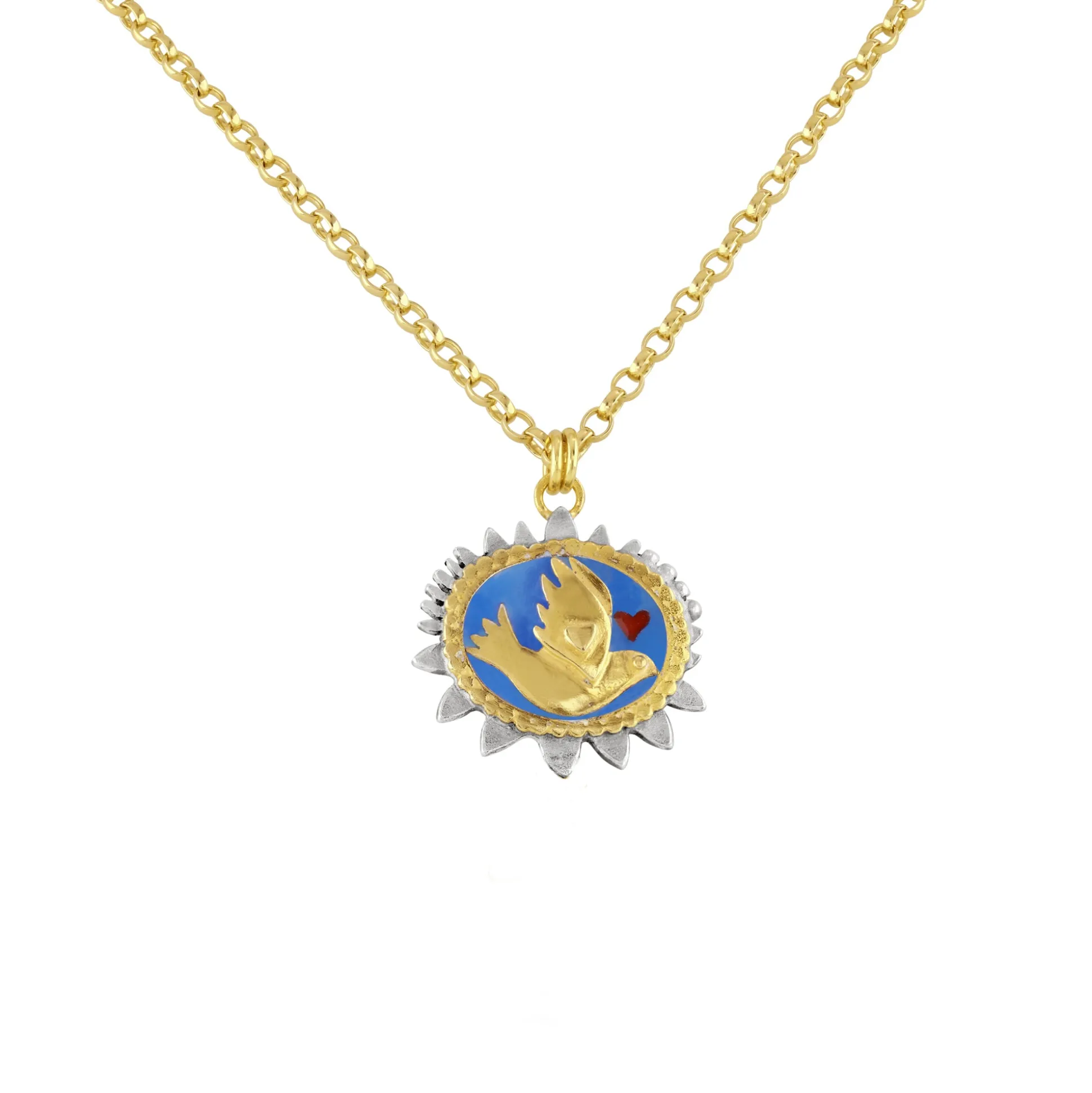 Limited Edition Sky Blue Mythic Bird Necklace