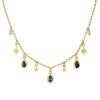 London Blue Topaz Celestial Gem Necklace