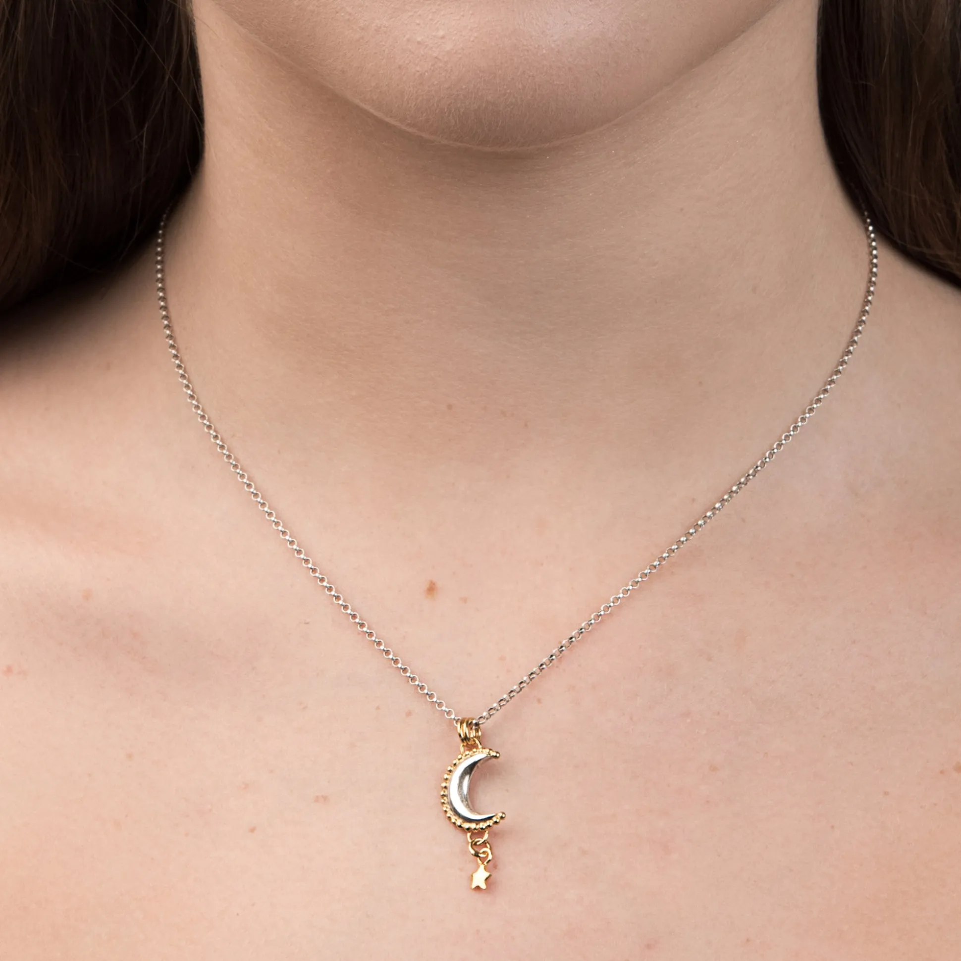 Luna Star Drop Necklace | Sophie Harley London