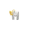 M With Diamond Charm