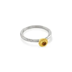 Mandarin Garnet Birthstone Ring