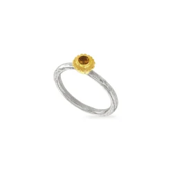 Mandarin Garnet Birthstone Ring