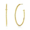 Maxi Hammered Hoop Earrings