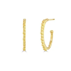 Medium Skinny Bobble Hoops