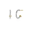 Mini Hammered Hoop Earrings