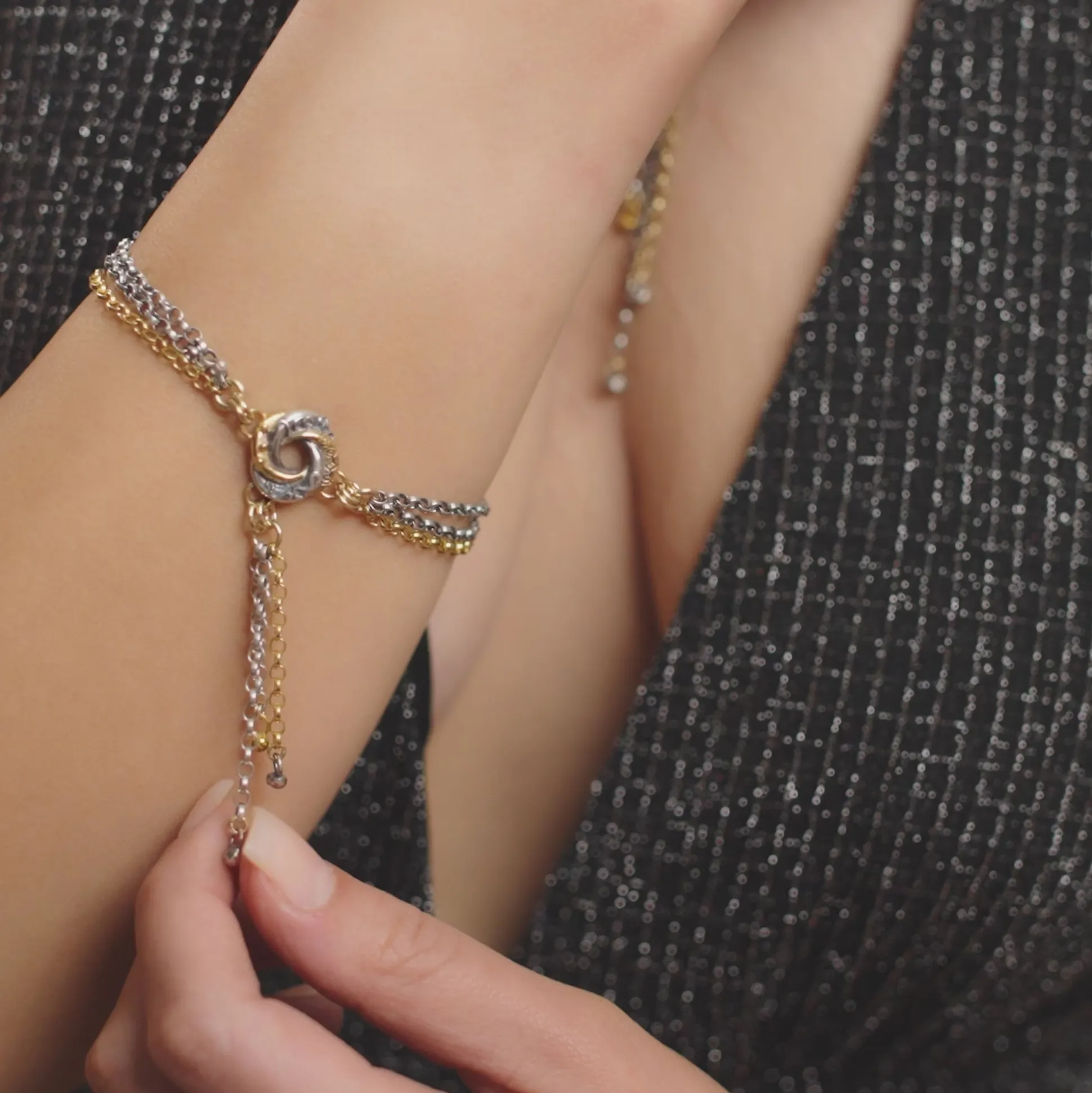 Mini Loveknot Bracelet | Algerian Loveknot | Sophie Harley London
