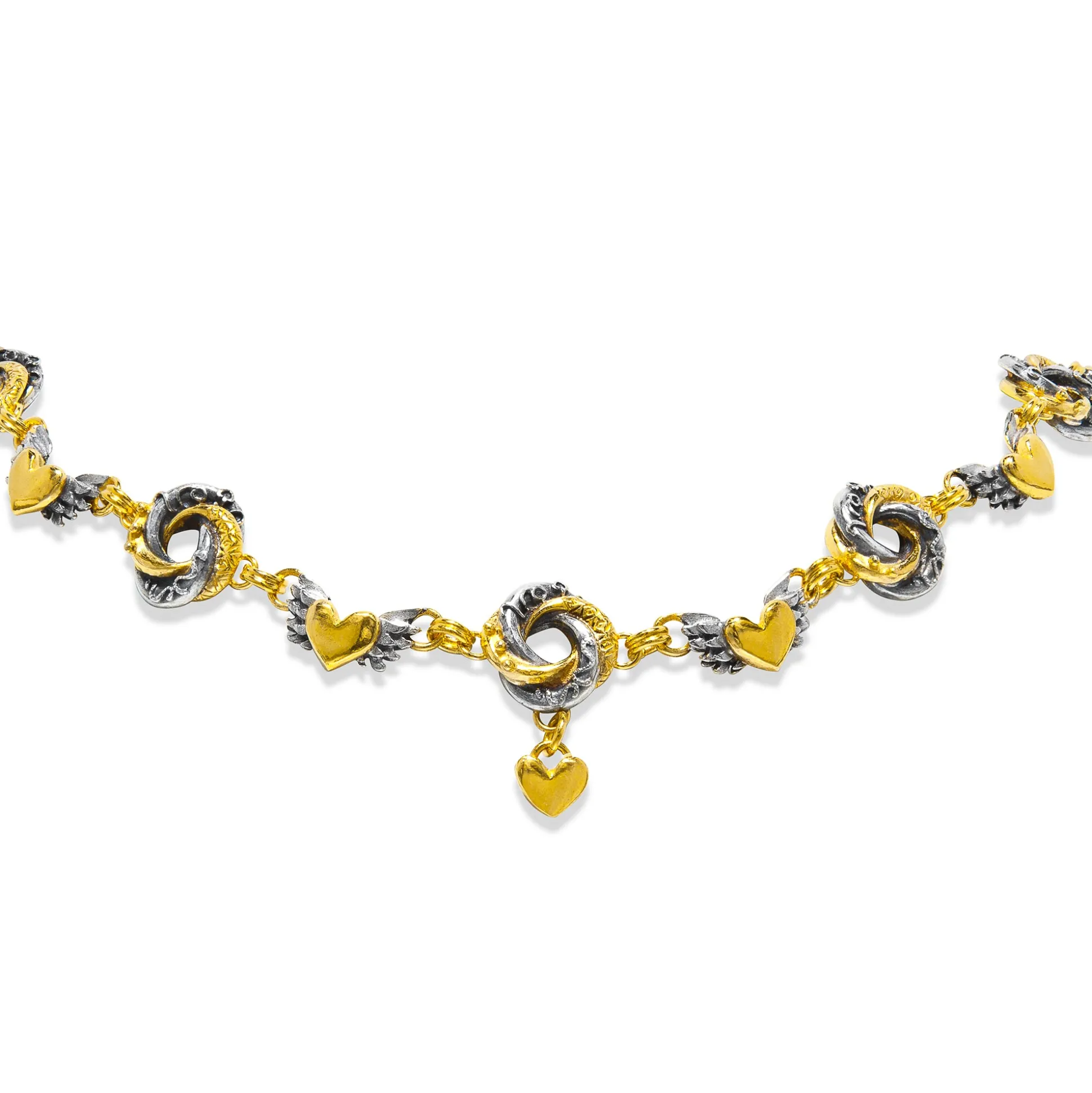 Mini Loveknot Charm Strand Necklace | Sophie Harley London