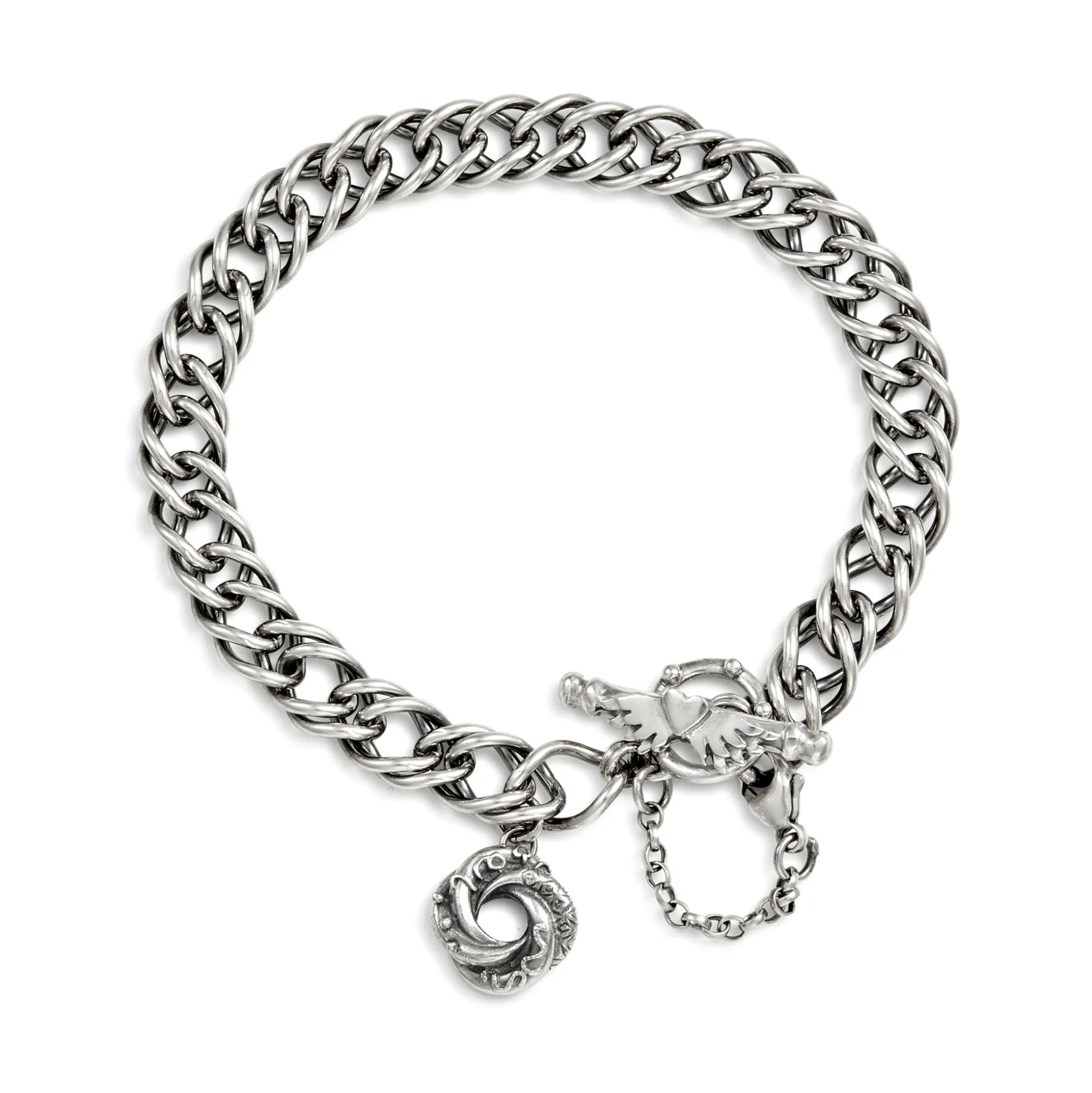 Mini Loveknot Double French Curb Bracelet | Sophie Harley London