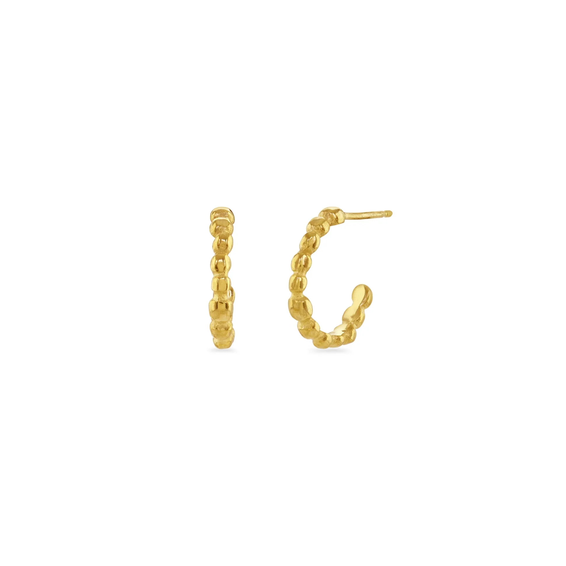Mini Pebble Hoop Earrings