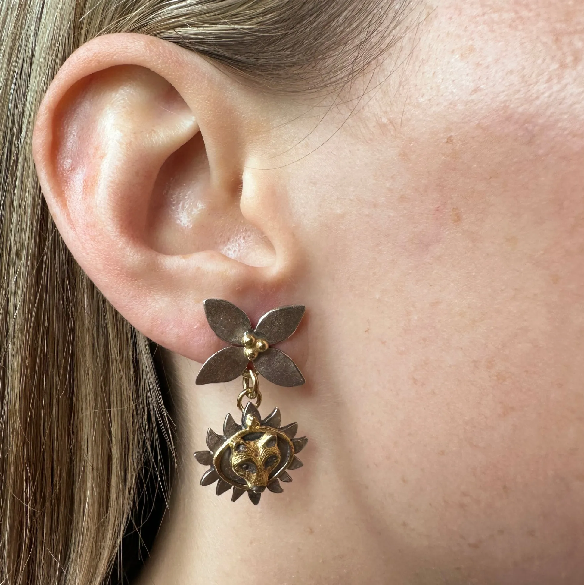 Mountain Ghost Lupa Earrings