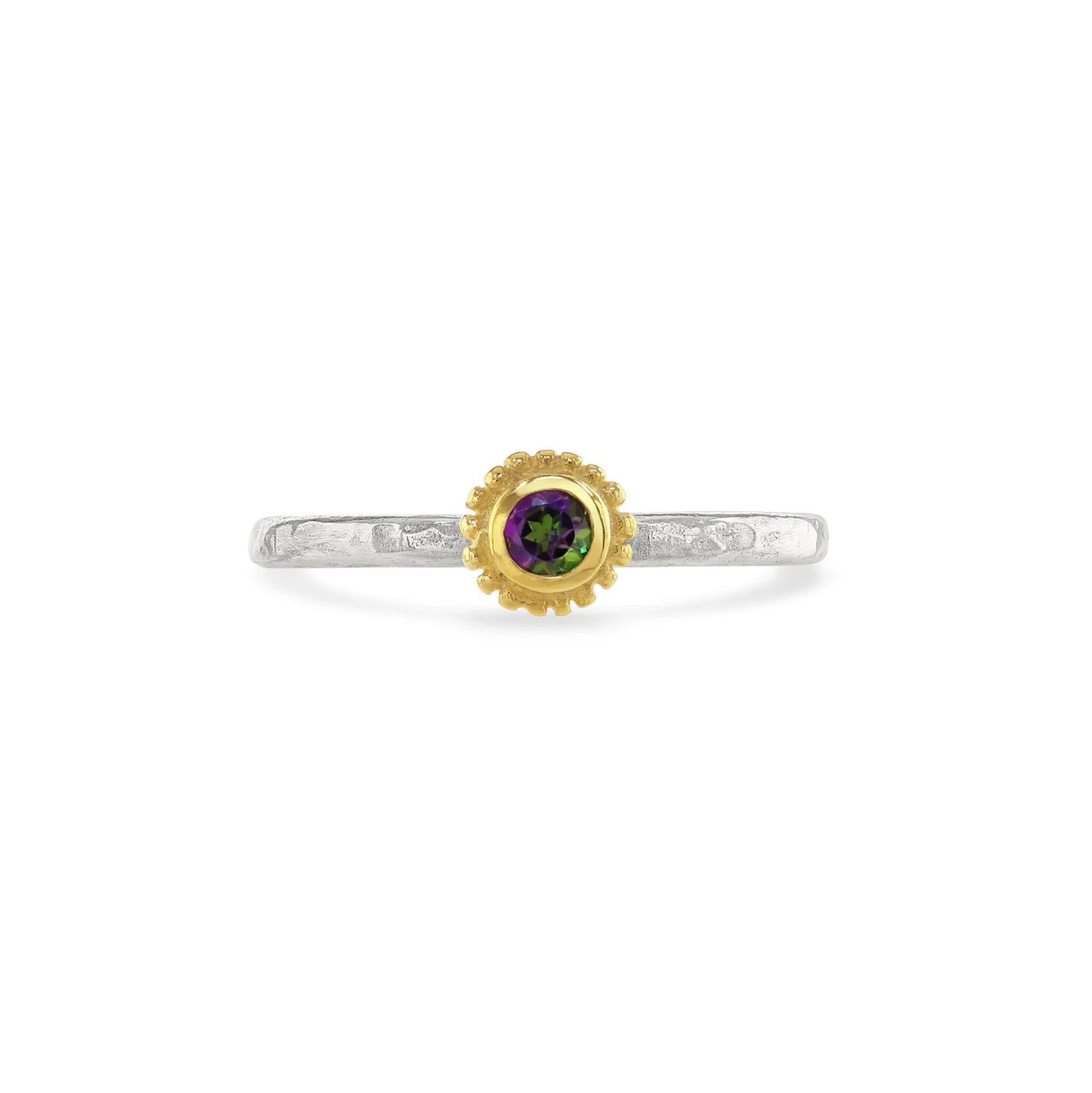 Mystic Topaz Birthstone Ring
