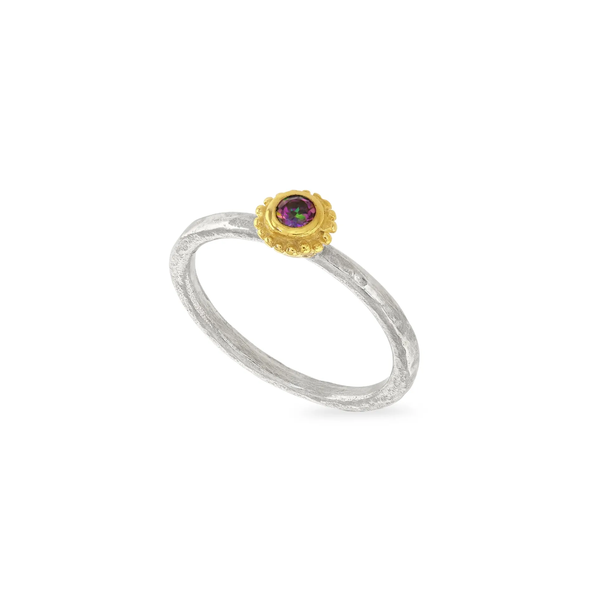 Mystic Topaz Birthstone Ring