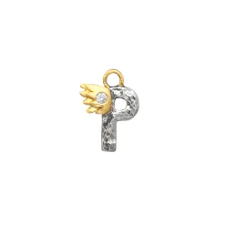 P With Diamond Charm