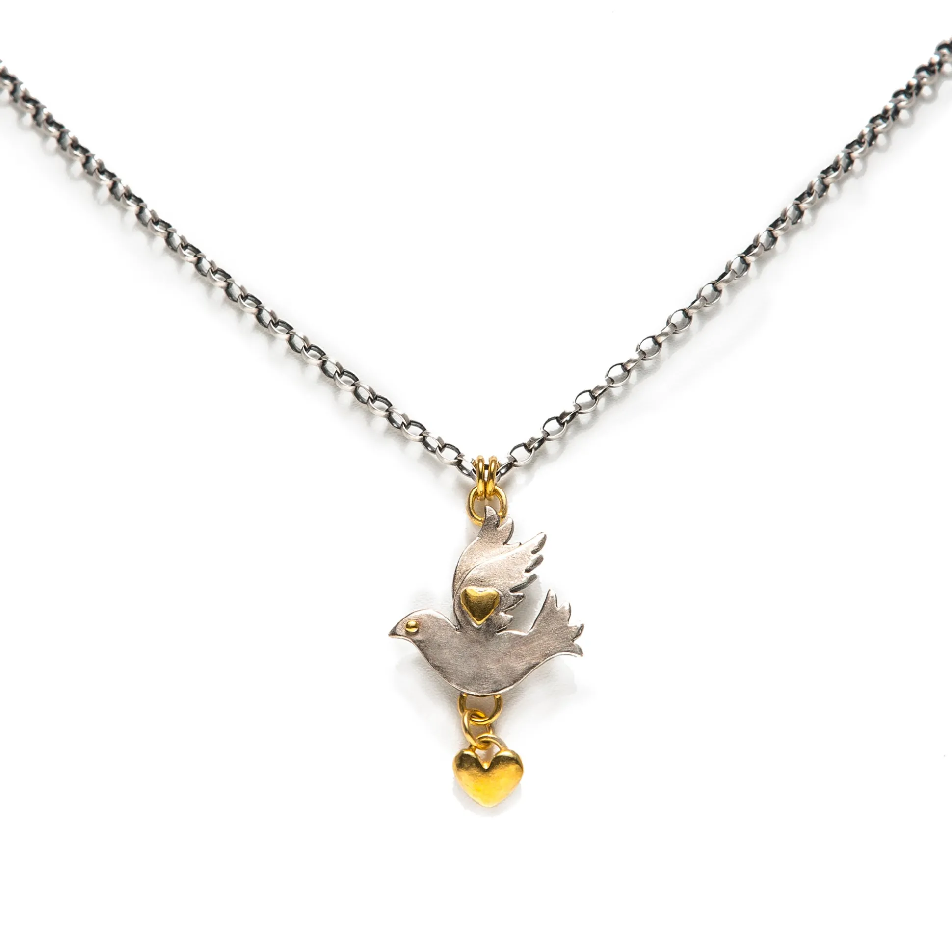 Paloma Heart Drop Necklace
