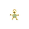 Peppermint Green Enamel Star Charm