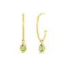 Peridot Midi Hoop Earrings