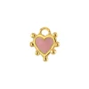 Pink Boho Heart Charm
