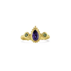 Purple Sapphire Tutti Frutti Ring